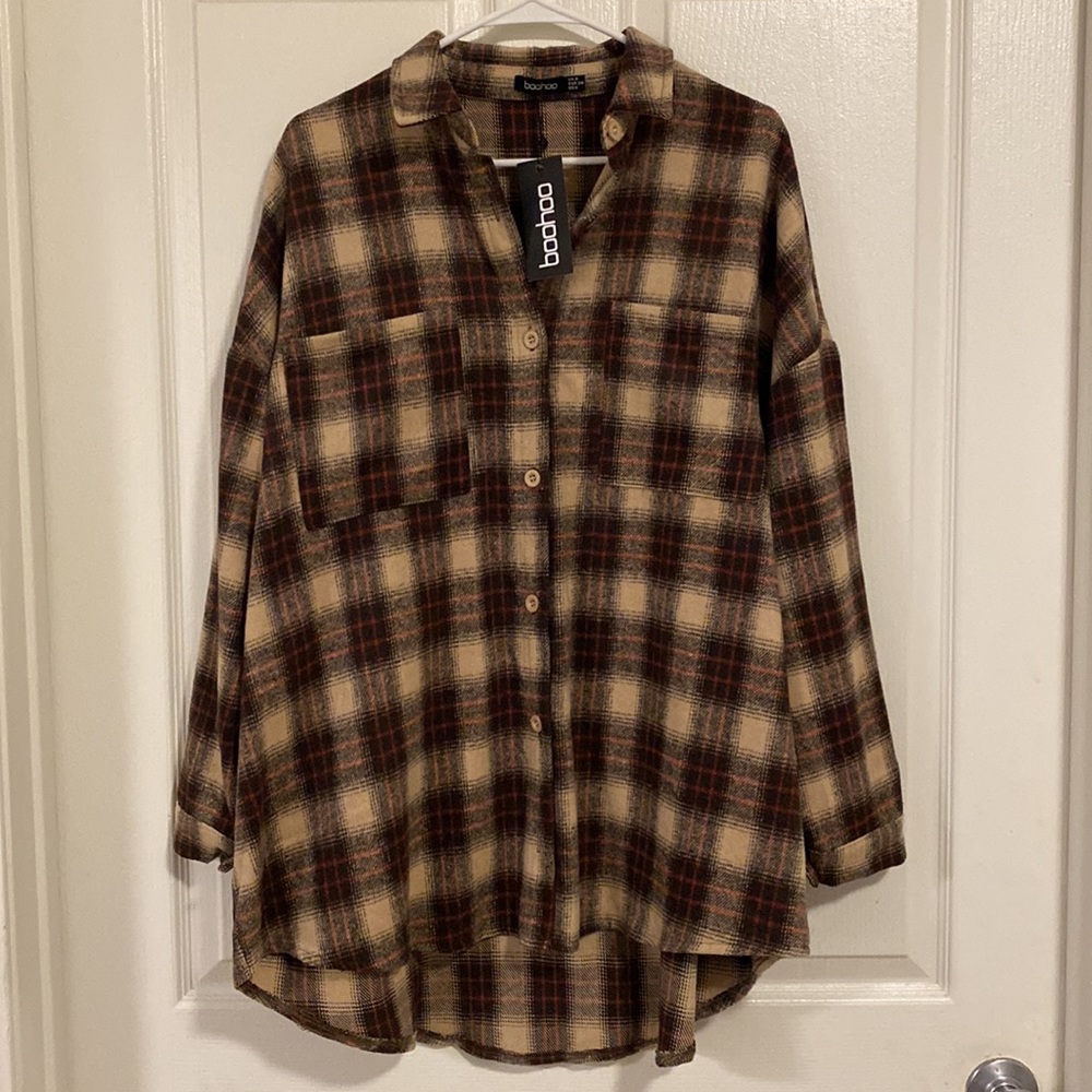 NWT boohoo flannel